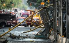 Construction Crane Catches Fire in Manhattan, Collapses Into Neighboring Building