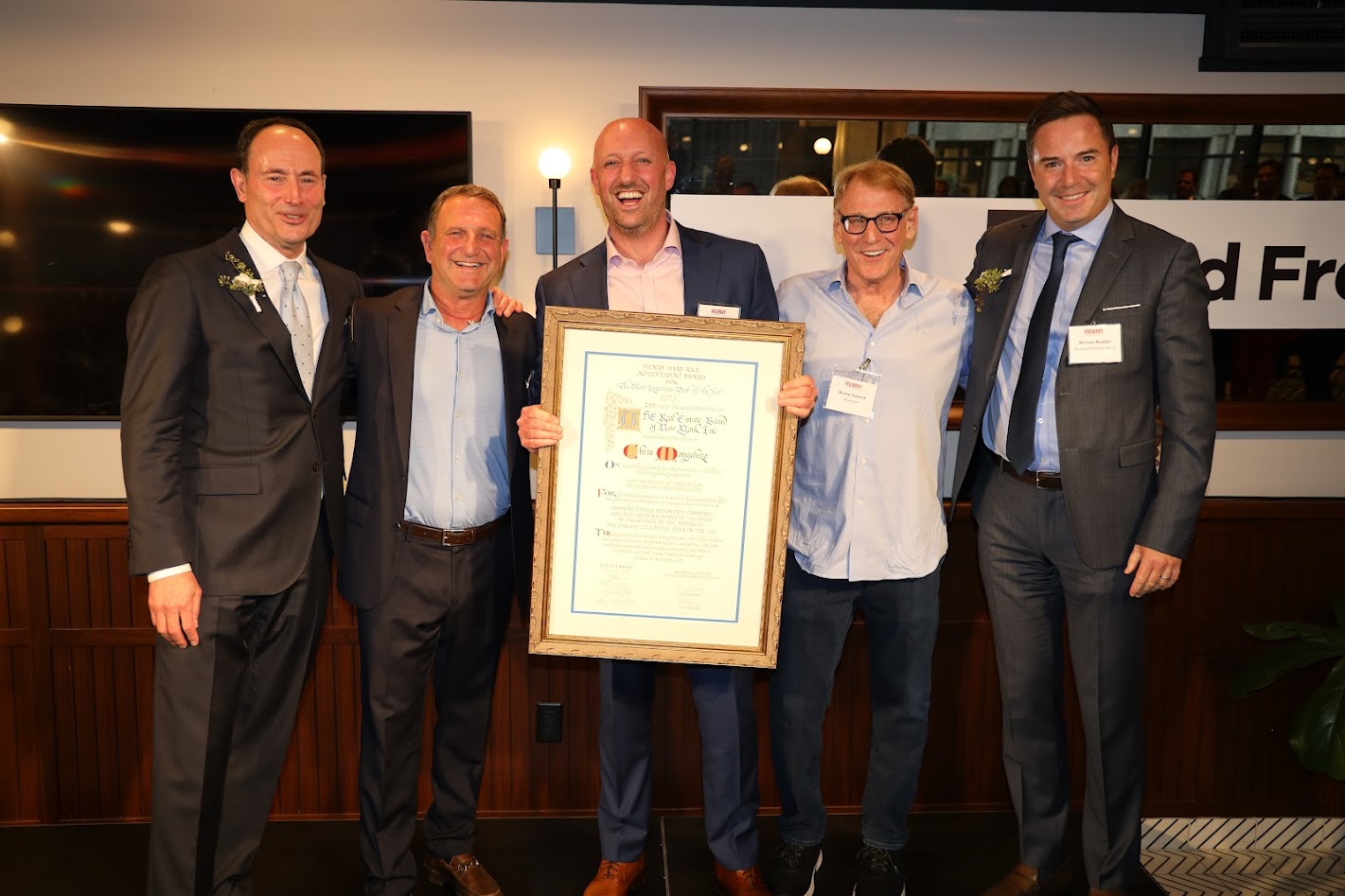 Newmark Brokers Take Top Award in New York
