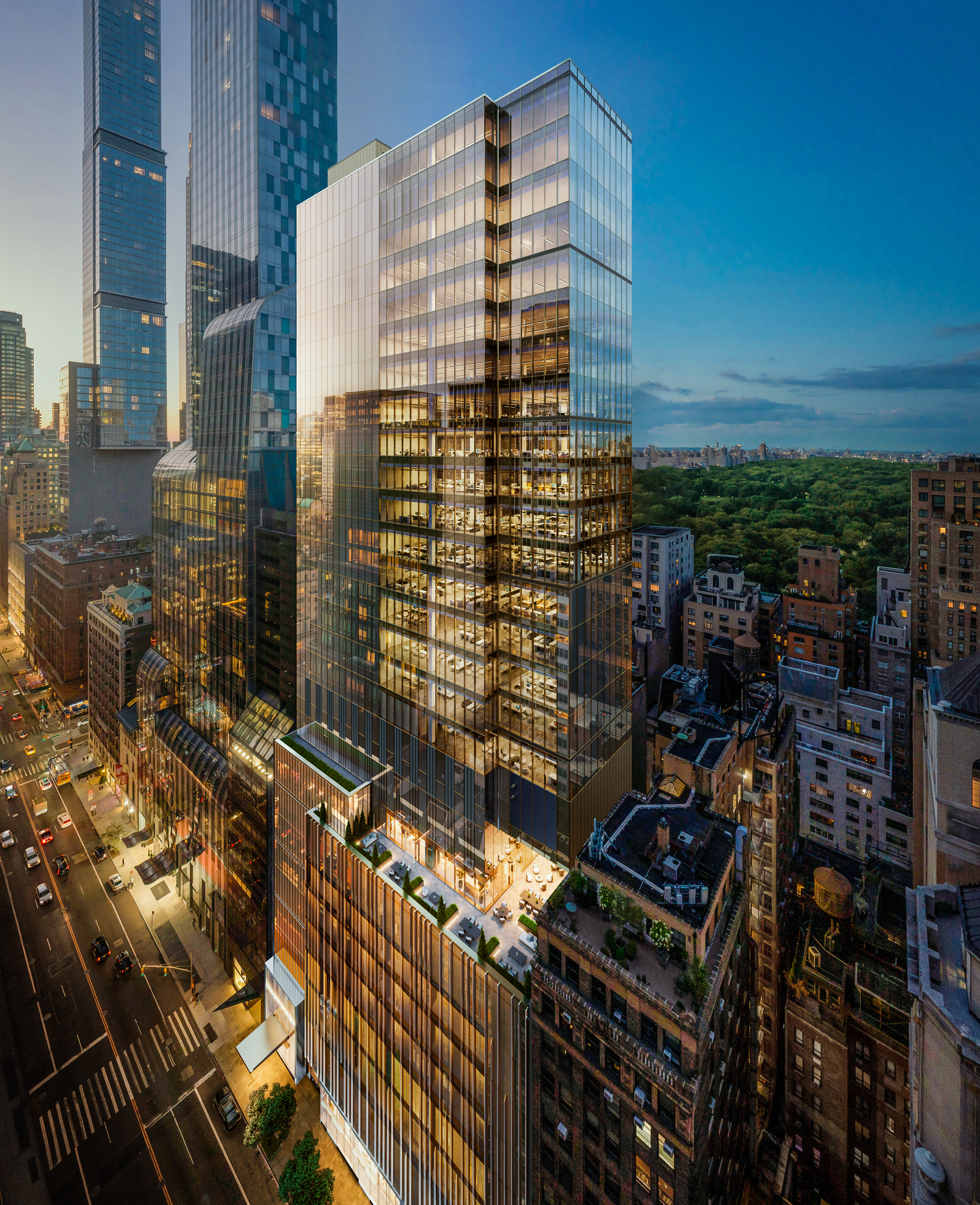 Speculative Office Property on Manhattan’s Billionaires' Row Begins Leasing