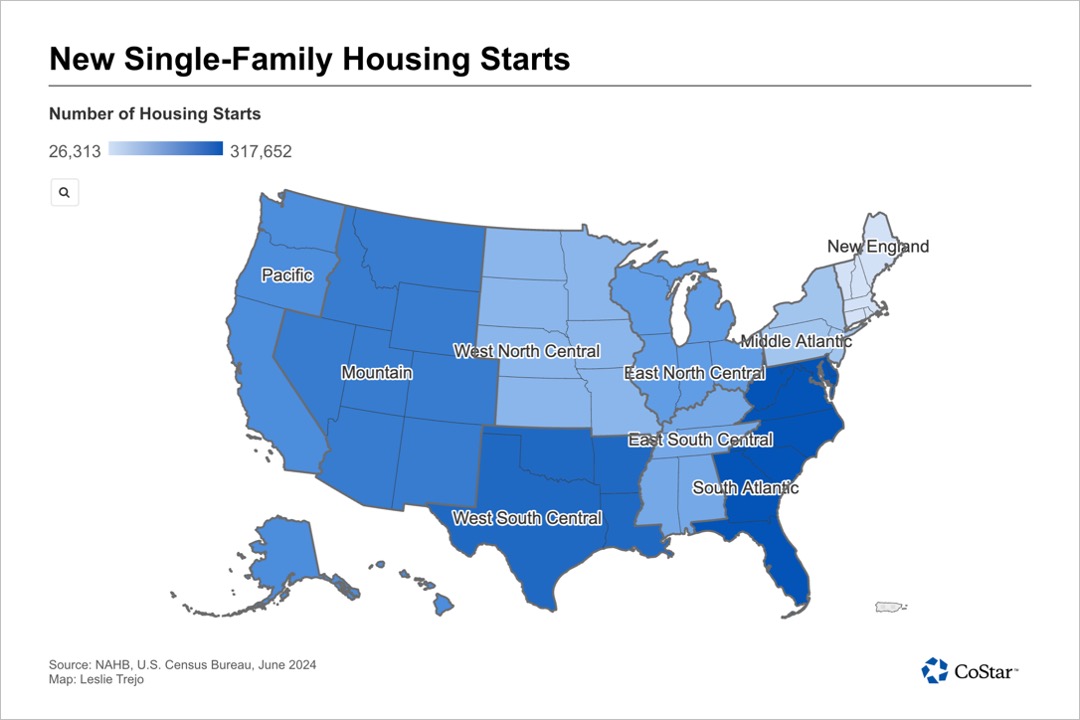 US Single-Family Housing Starts Fall Two Years in a Row