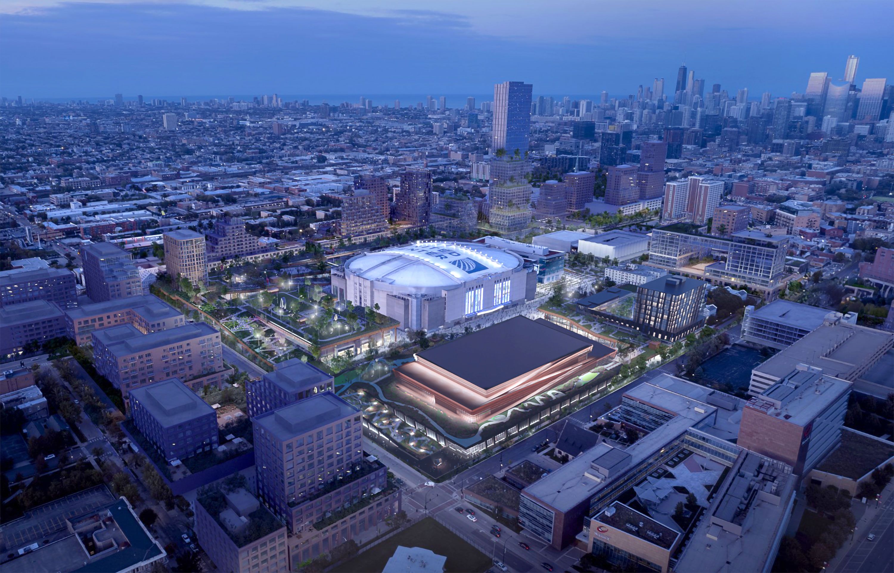 Bulls, Blackhawks Owners Plan $7 Billion Development Around Chicago’s United Center