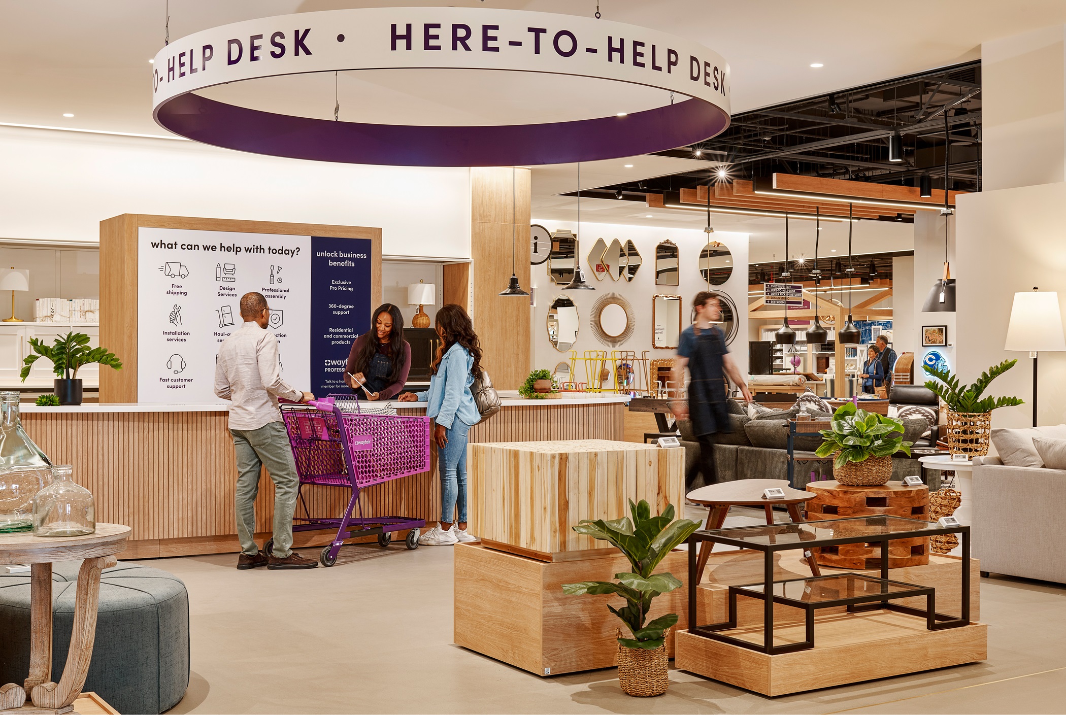 Wayfair’s First Name-Branded Physical Store Embraces Online Shopping