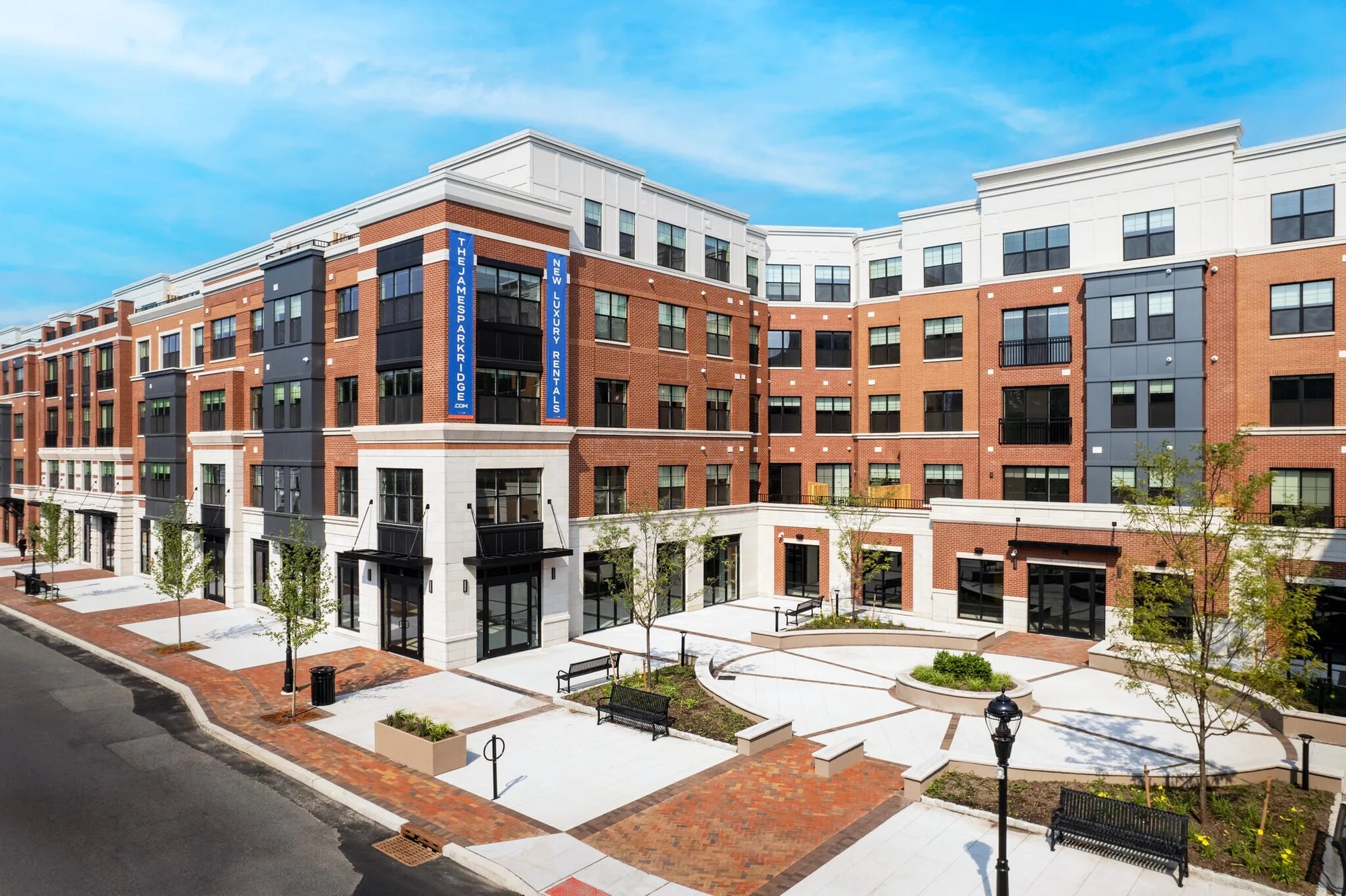 The James is in downtown Park Ridge, New Jersey, and adjacent to a commuter rail station. (CBRE)