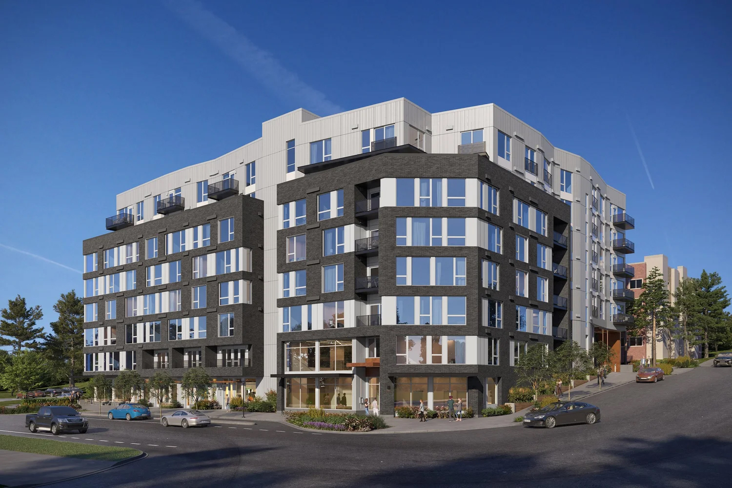 More than half of 152nd Overlake’s 233 units are reserved for renter households earning between 60% and 80% of the area’s median income. (SHW)